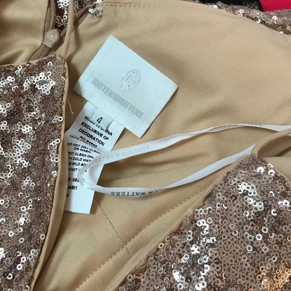 Watters & Watters Azen Sequined Sweetheart Dress 0033 - Picture 7 of 7